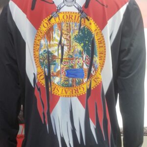 Jacket featuring a vibrant Florida state emblem design.